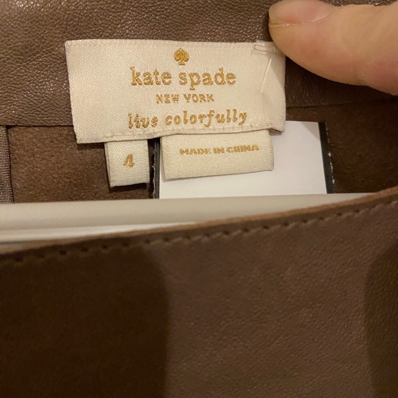 Kate Spade‎ soft lamb leather boat neck blouse top size 4 - Picture 3 of 14